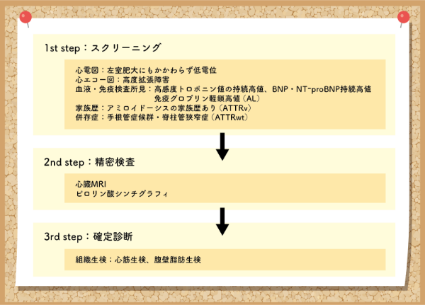 図6 心アミロイドーシスの検査と診断の進め方